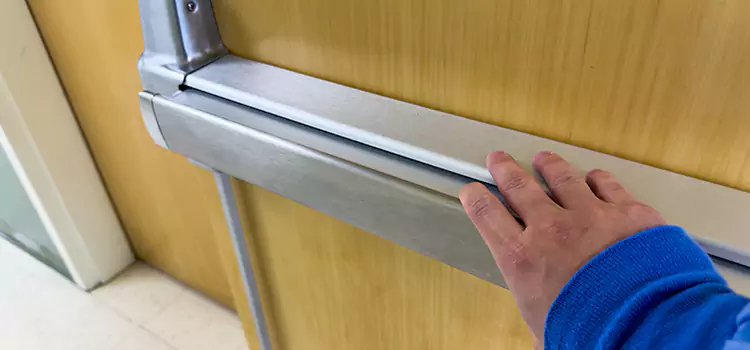 Installing a Push Bar on a Door Washington